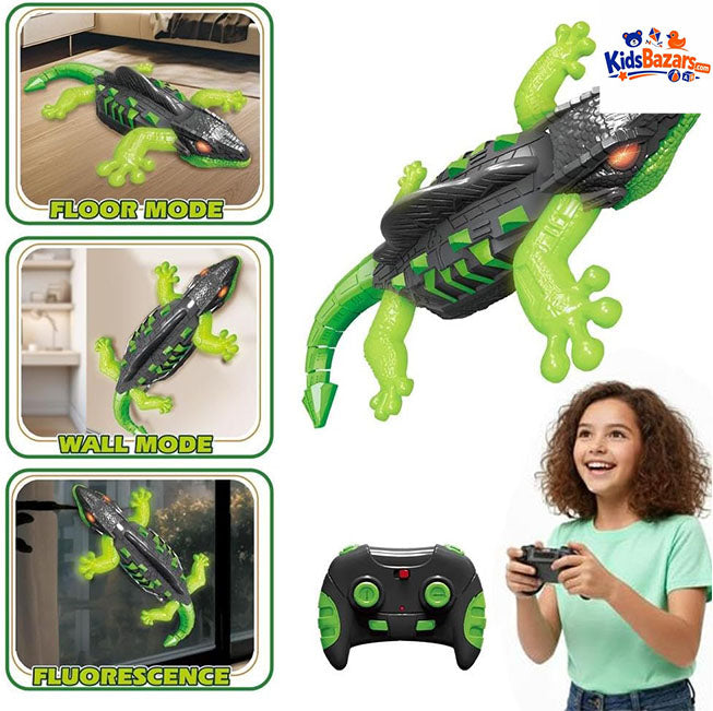 RC Wall Climbing Lizard Toy for Kids – Rechargeable Gecko Toy with Remote Control