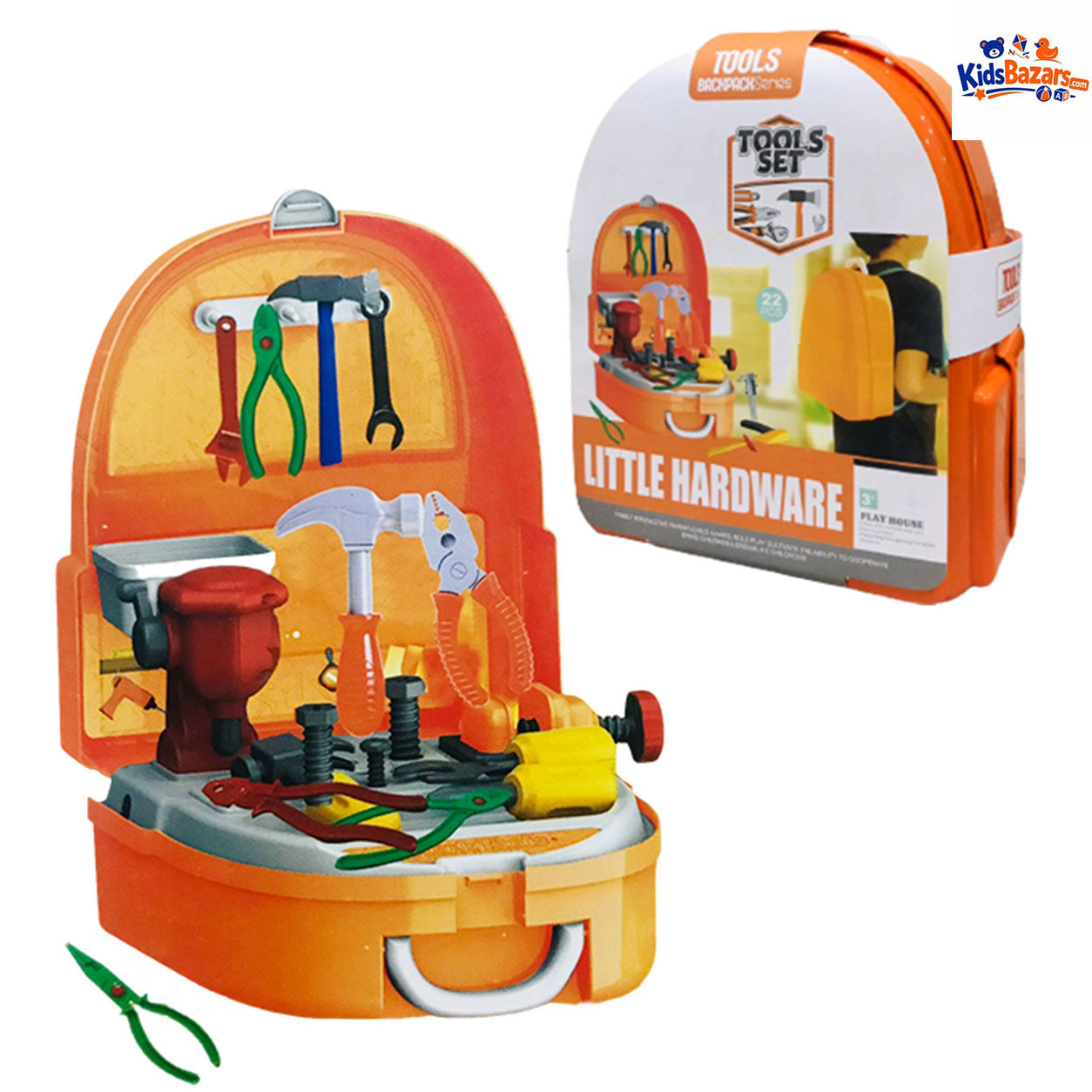 Kids Tool Backpack Set – 22 PCS Little Hardware Play Tools Kit for Children