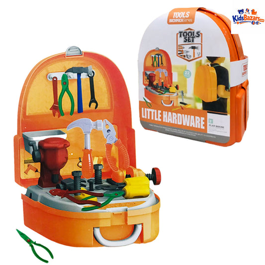 Kids Tool Backpack Set – 22 PCS Little Hardware Play Tools Kit for Children