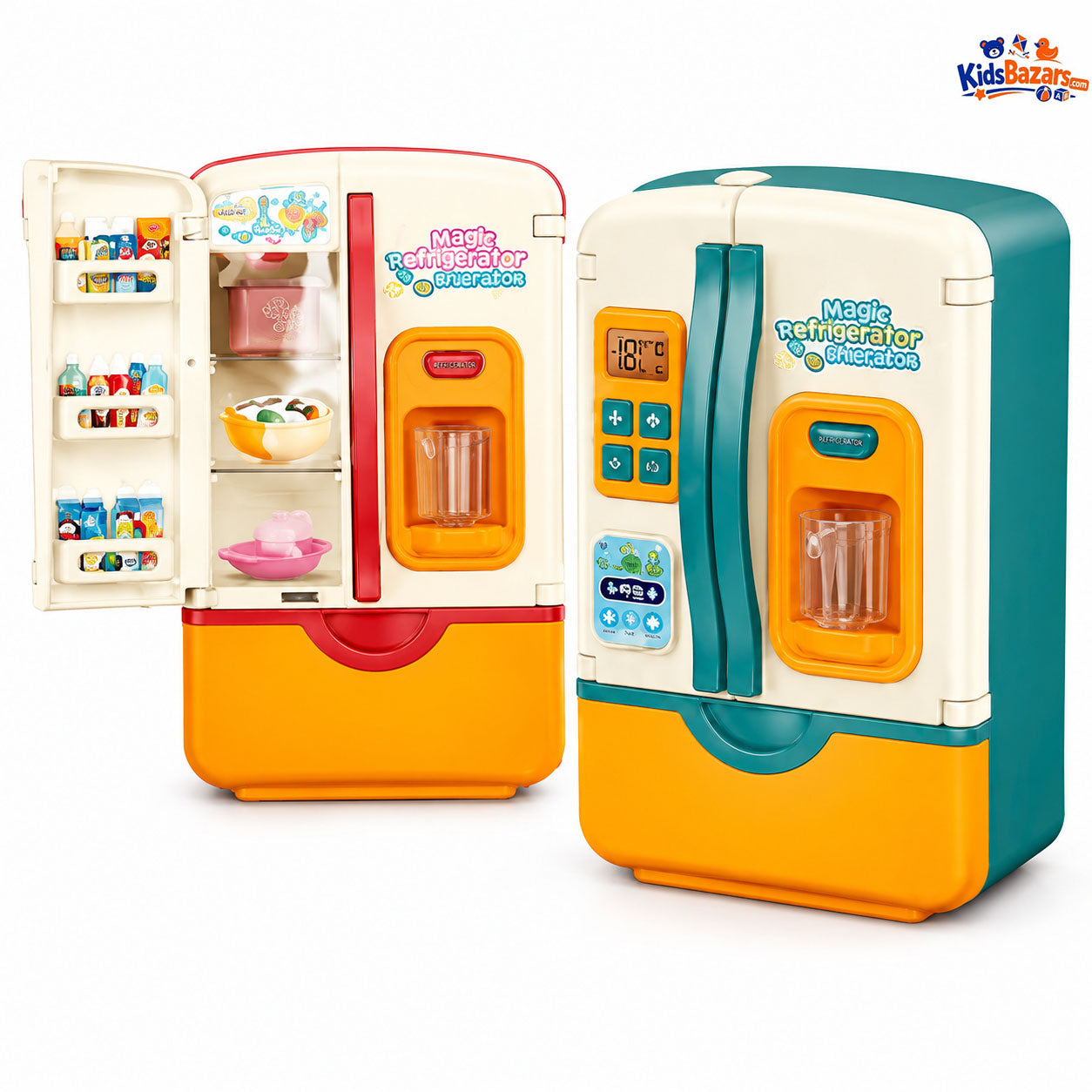 39Pcs Multi-functional Pretend Fridge With Spray