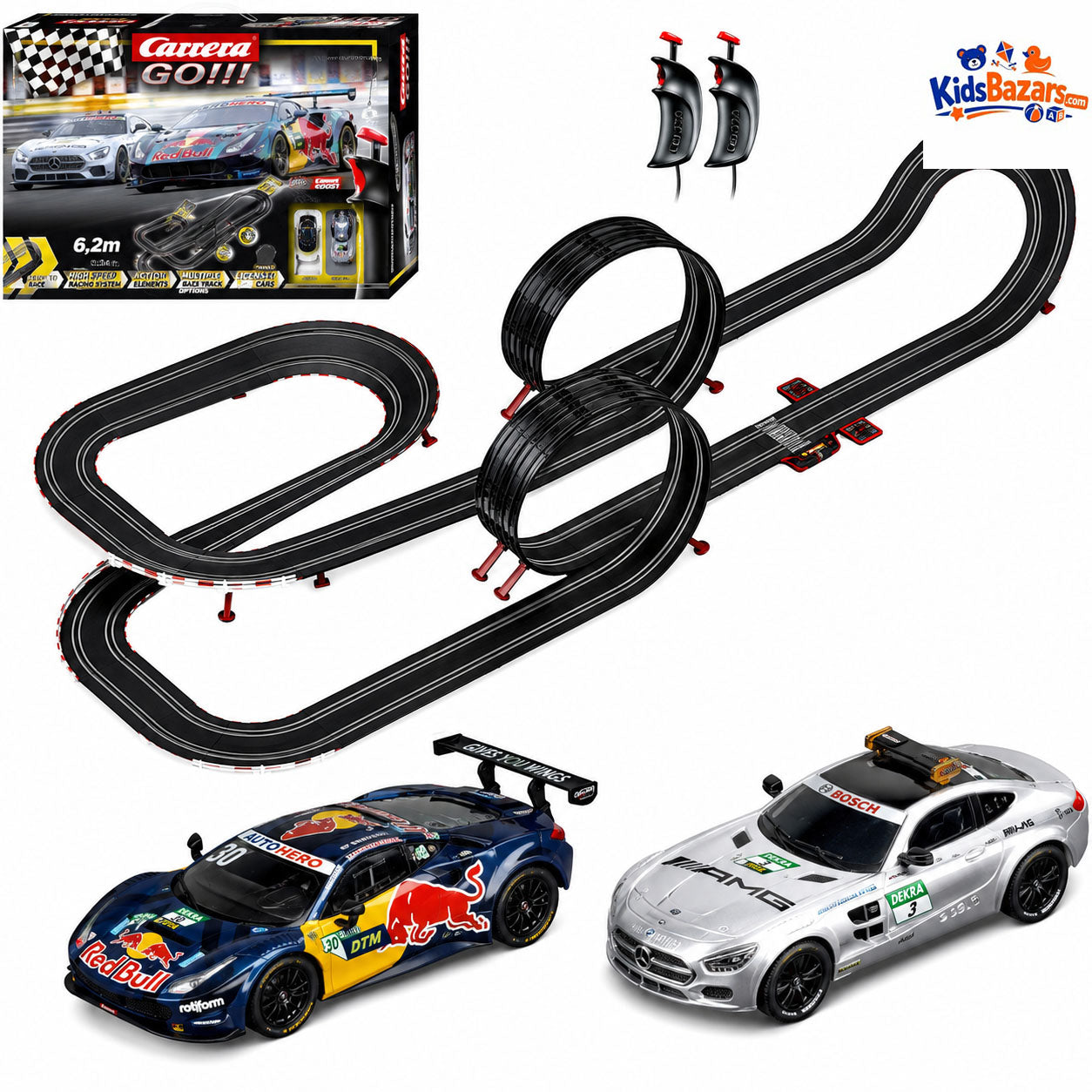 High-Speed Slot Car Race Track Set (4 Cars) – Track Master Big Racing Toy