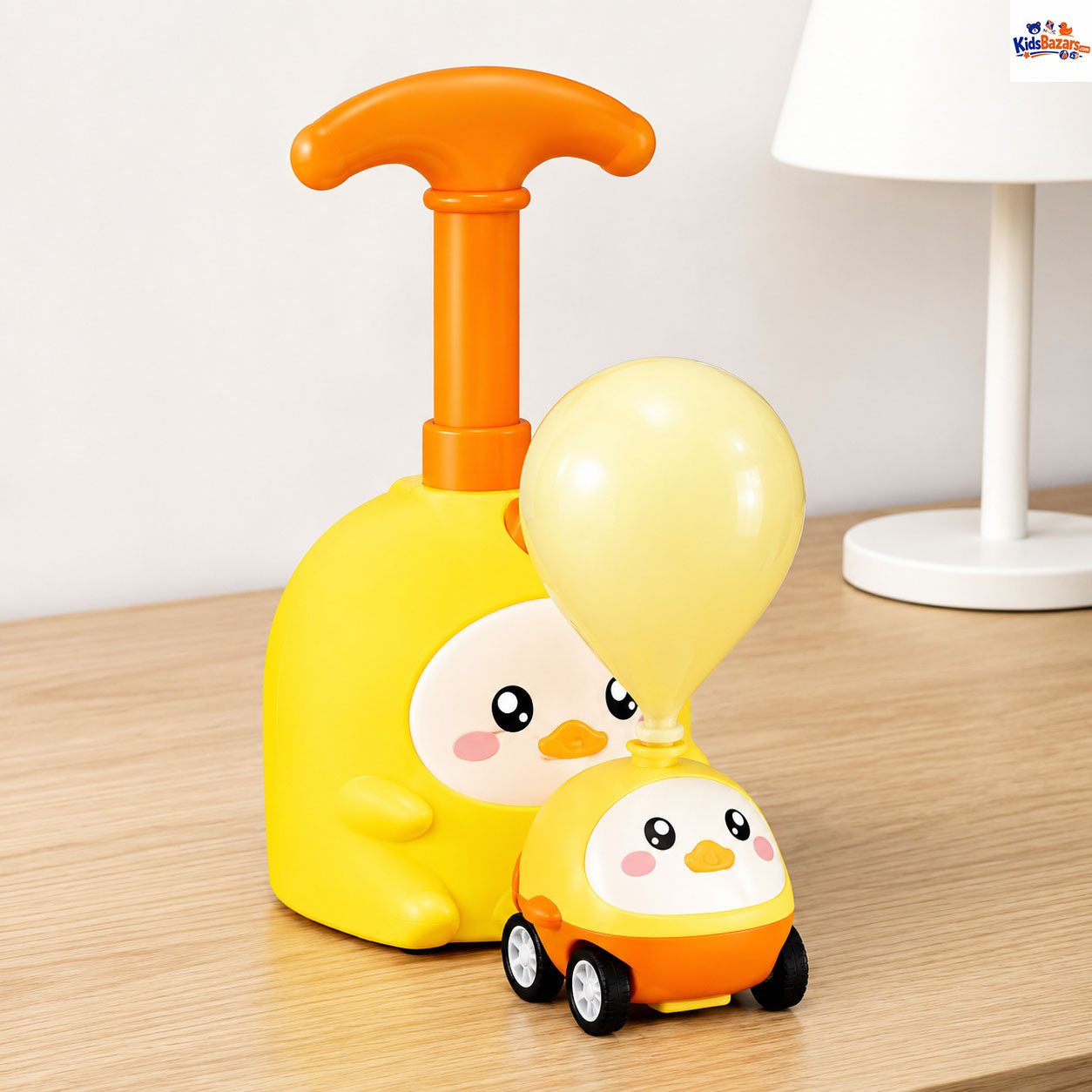 Inertia Balloon Car, with Manual Balloon Power Pump Science Toys