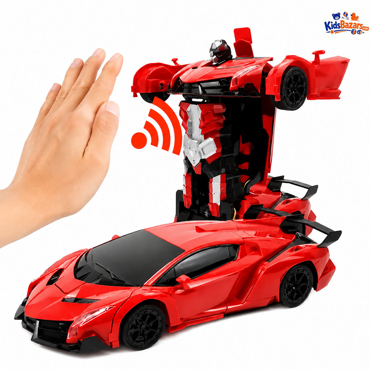 Remote Control Car Rc Transformed Robot Cars 360 Rotation Rechargeable Kids Toy Car