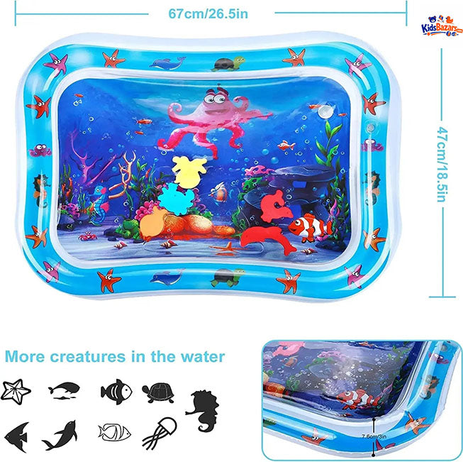 Premium Baby Inflatable Water Tummy Time Mat for Infants