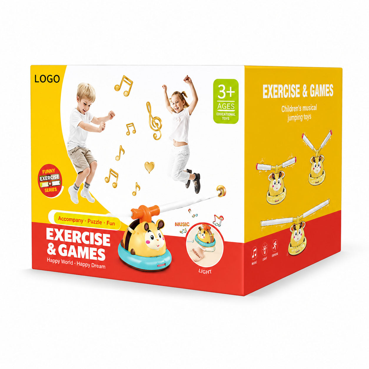 Kids 2 Style Skipping Machine & Ferrule Jump Baseball Game | Active Fun Toy