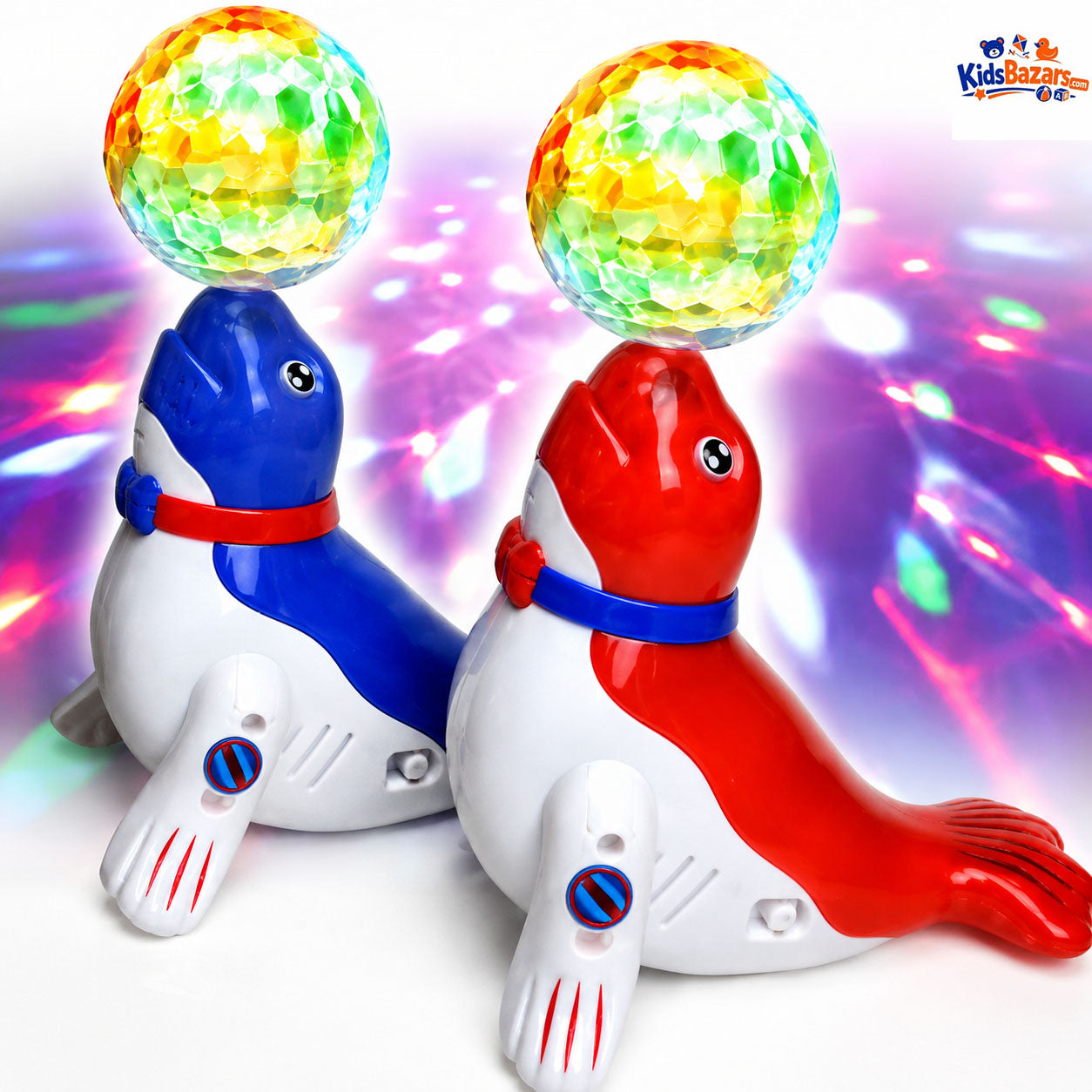 Electric Dancing Sea Lion Toy – 360° Rotating, Flashing Lights & Musical Sound Effects for Kids