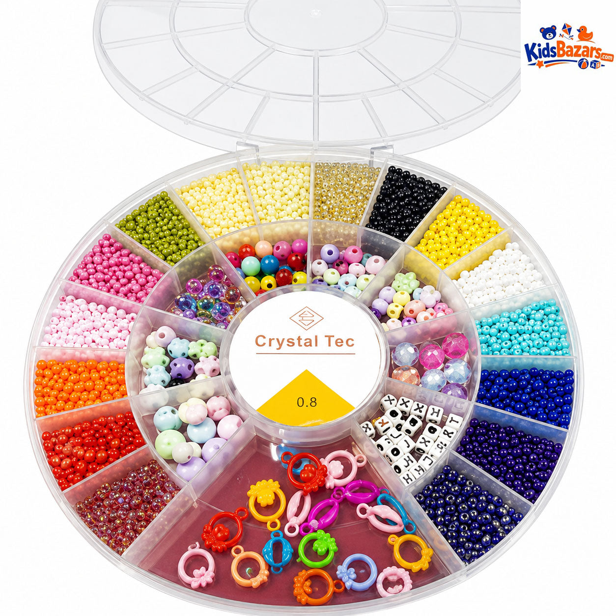 Caja Redonda Para Armar Pulseras De Fimo | DIY Jewelry Making Kit for Kids & Girls