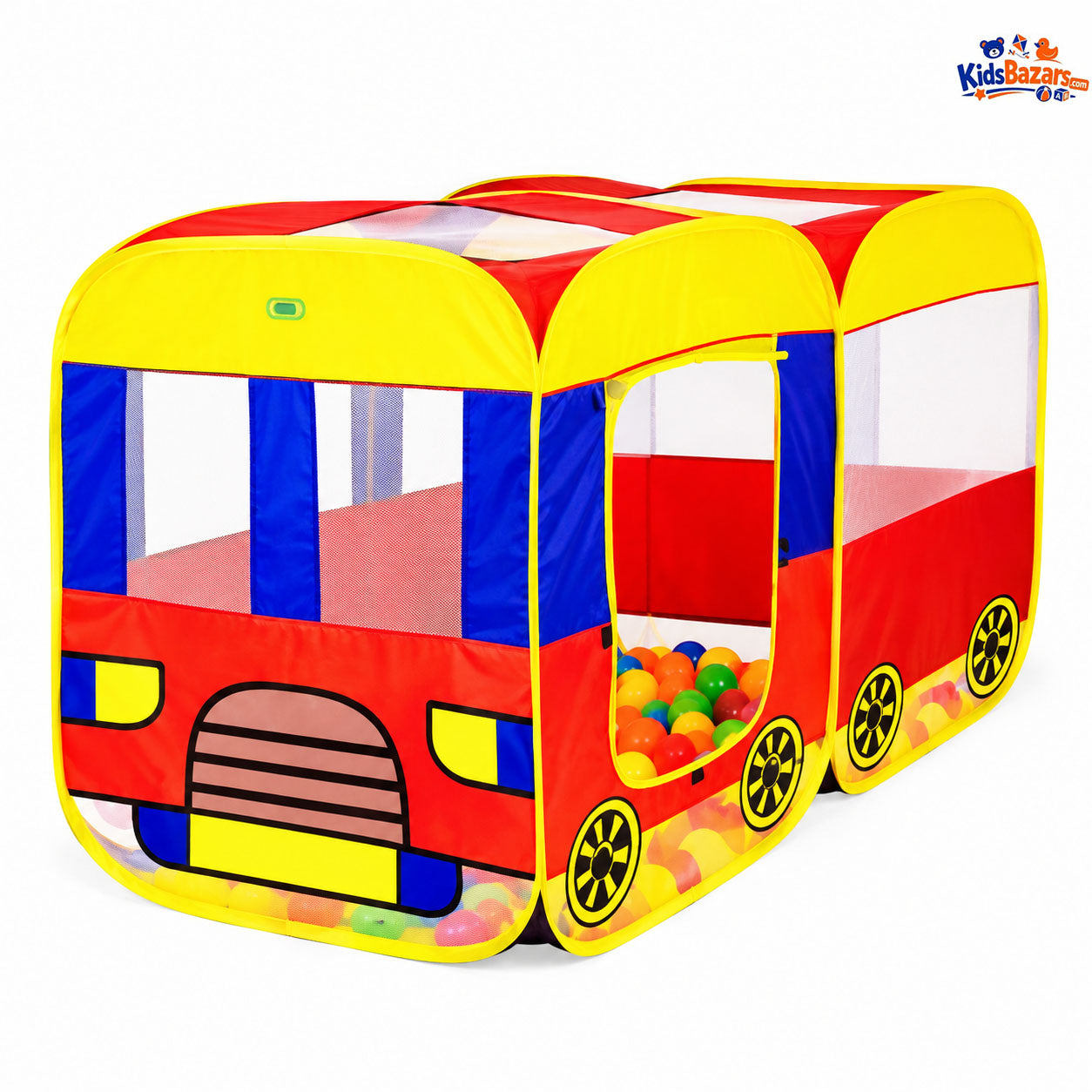 Pop Up House Tent | Bus Style Kids Play Tent Indoor & Outdoor