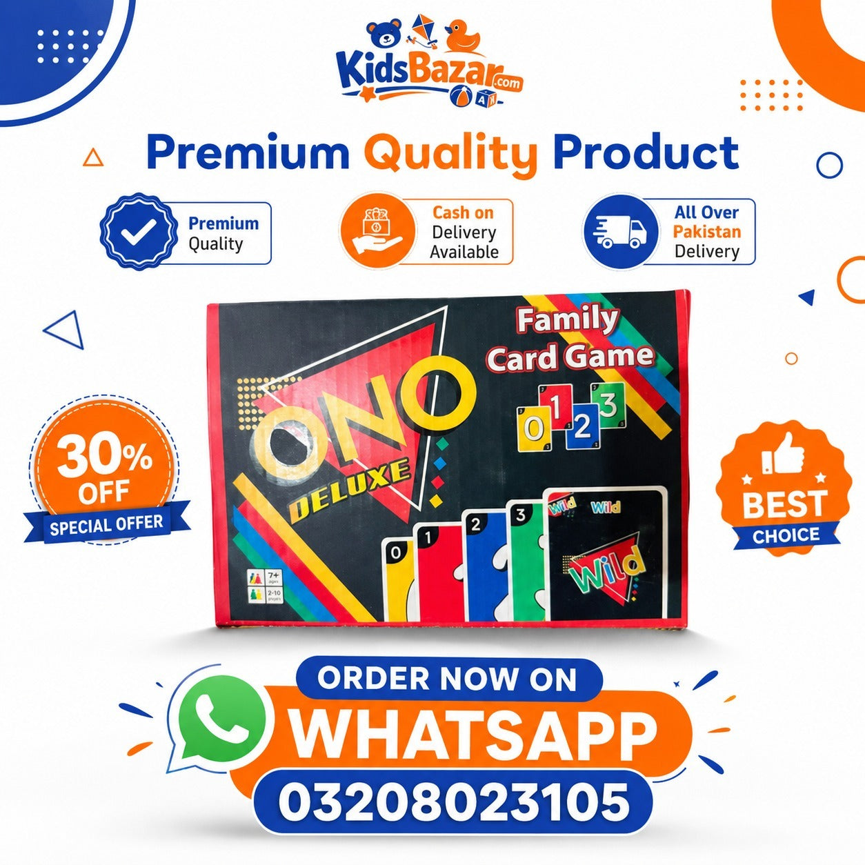 kidsbazars.com ONO Cards Family Game – Fun & Exciting Card Game for All Ages