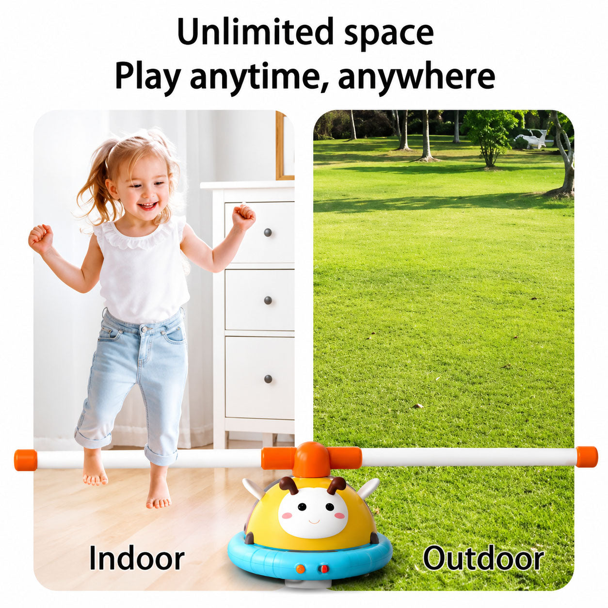 Kids 2 Style Skipping Machine & Ferrule Jump Baseball Game | Active Fun Toy