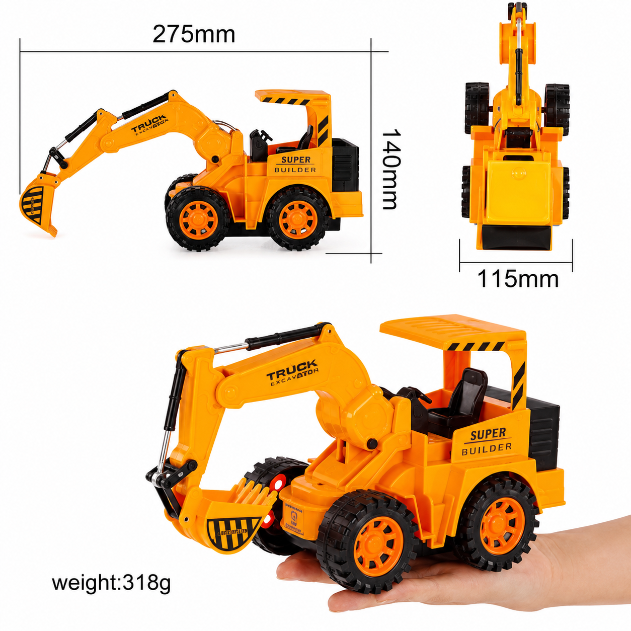 Hercules Super Power Driving Truck Toy for Kids – Heavy Duty Construction Vehicle