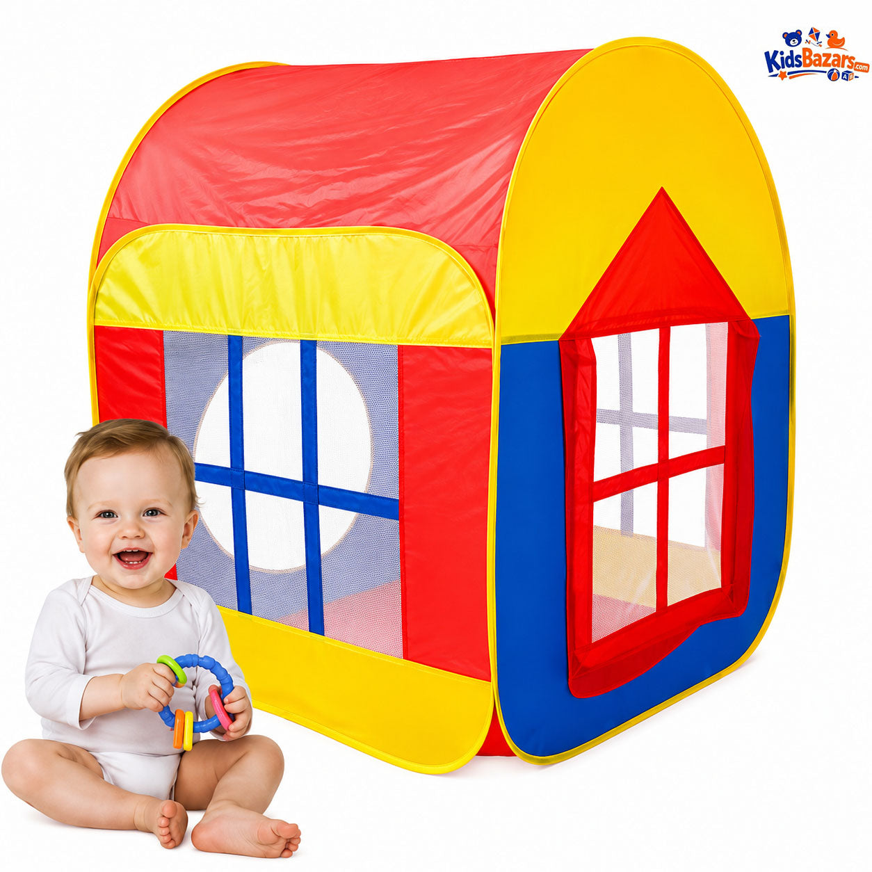Kids Play Tent Pop Up House Foldable Baby Camping Playhouse Indoor Outdoor Fun Toy for Children