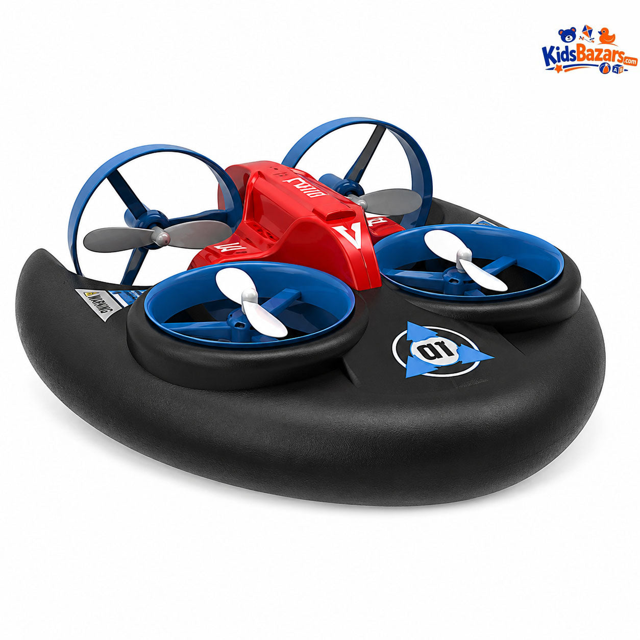 ATRC SLA Troxenie 3-in-1 RC Hovercraft Drone | Sea, Land & Air Remote Control Vehicle | Rechargeable Flying Toy for Kids
