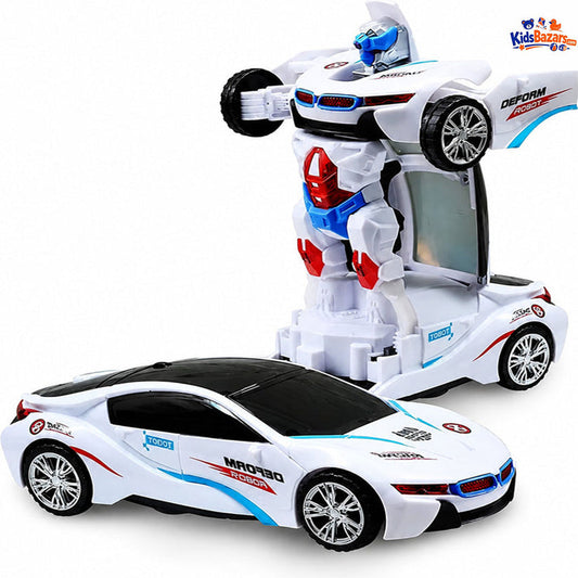 ABS Plastic Blue SUPER POLICE DEFORMATION CAR 8811-17, No. Of Wheel: 4 Wheels