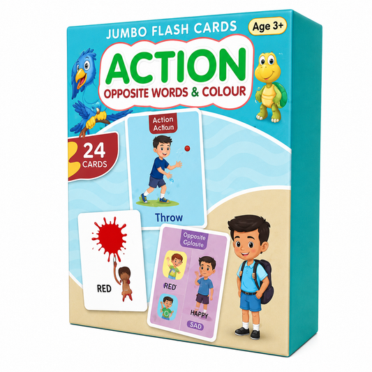 Action Jumbo Flash Cards for Kids – Fun Learning Toys