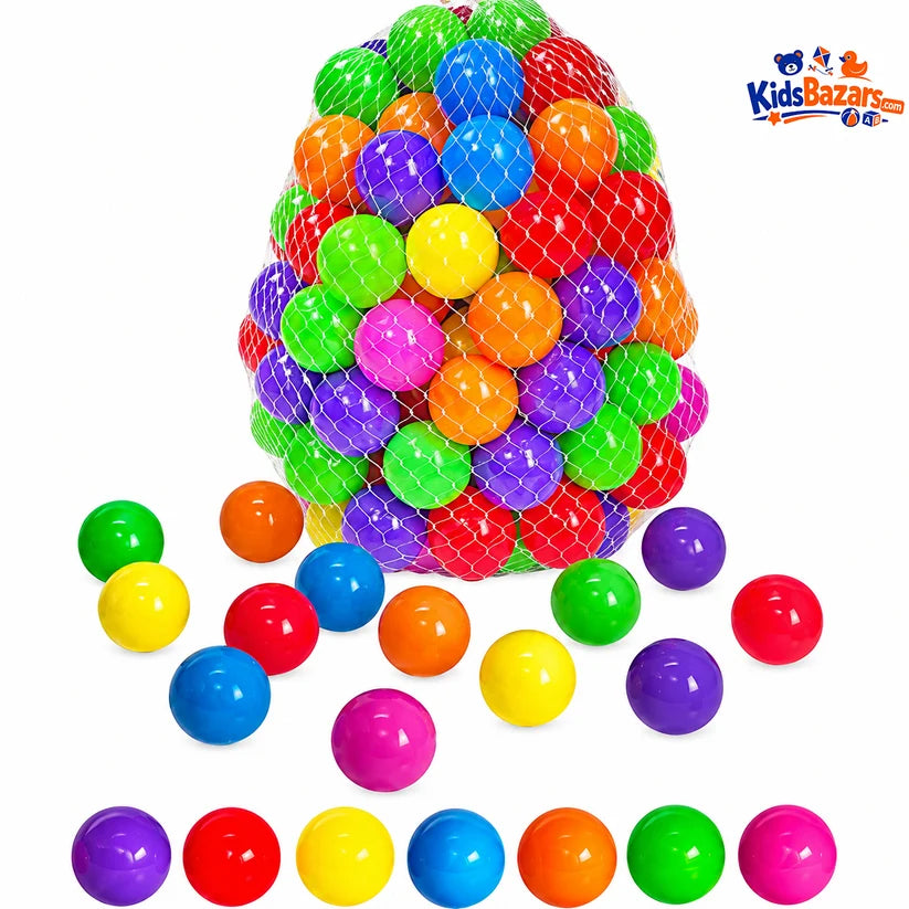 Kids Soft Plastic Balls (50 Pcs) – Safe, Smooth & Colorful Play Balls for Kids