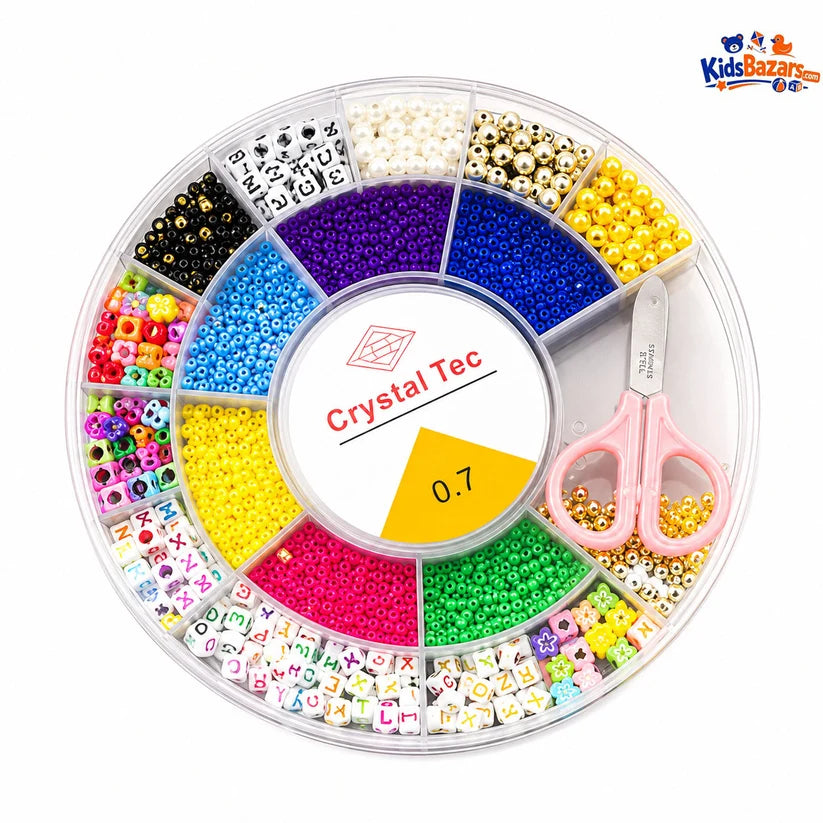 Caja Redonda Para Armar Pulseras De Fimo | DIY Jewelry Making Kit for Kids & Girls