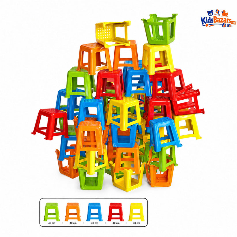 Chair Jenga Game – Fun Stacking Balance Toy for Kids & Family