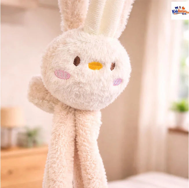 Cute Bunny Earmuffs With Moving Ears For Kids – Soft Plush Ear Warmers
