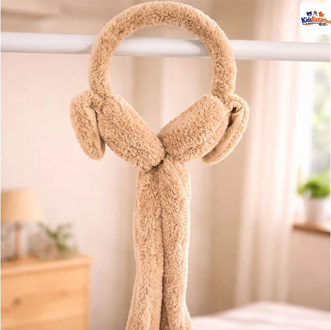 Cute Bunny Earmuffs With Moving Ears For Kids – Soft Plush Ear Warmers
