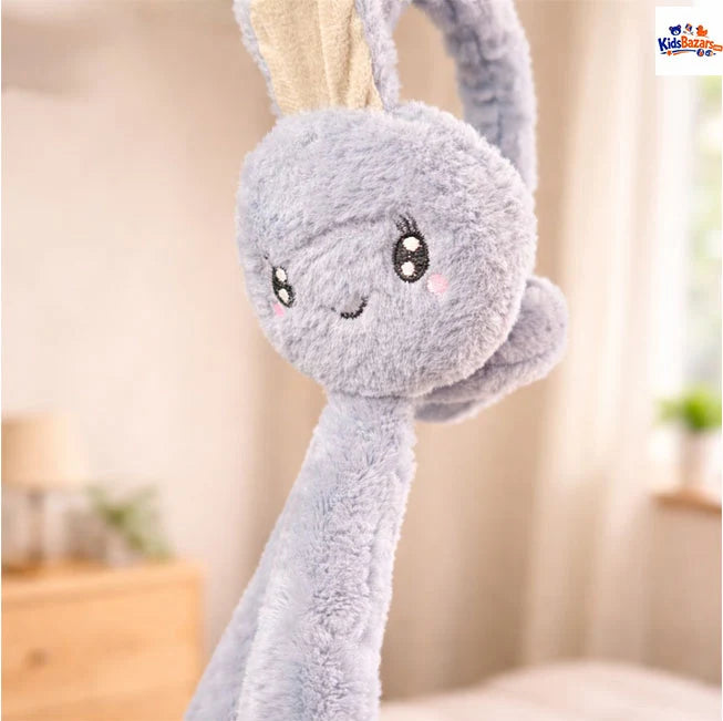 Cute Bunny Earmuffs With Moving Ears For Kids – Soft Plush Ear Warmers