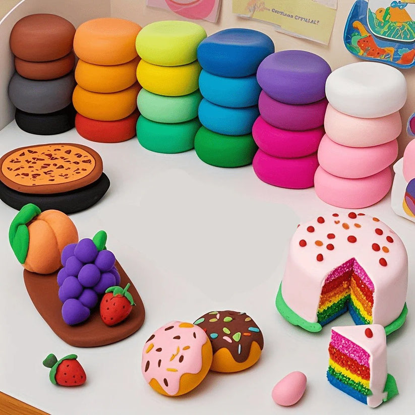 DIY Soft Creative Modelling Clay Dough for Kids – Fun & Learning Play Set