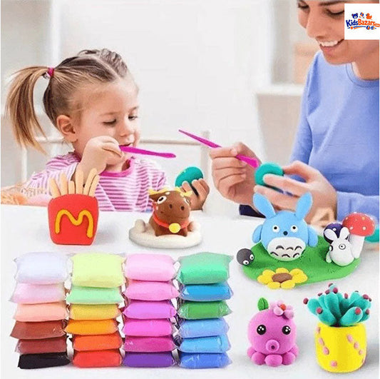 DIY Soft Creative Modelling Clay Dough for Kids – Fun & Learning Play Set
