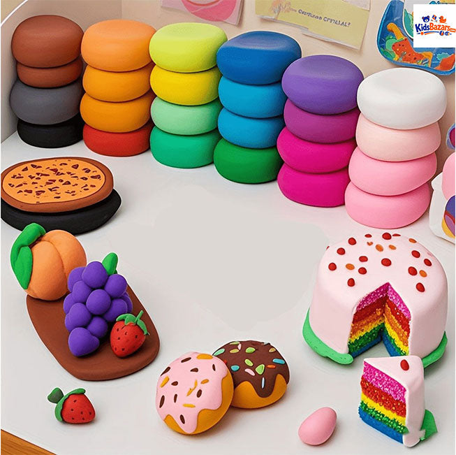DIY Soft Creative Modelling Clay Dough for Kids – Fun & Learning Play Set