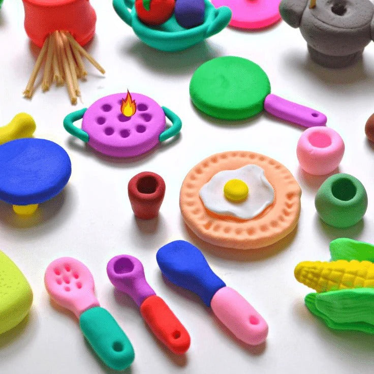 DIY Soft Creative Modelling Clay Dough for Kids – Fun & Learning Play Set