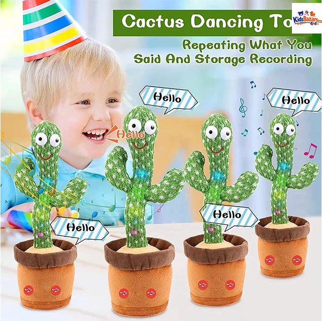 Dancing Cactus Toy – Singing & Talking Fun Toy for Kids