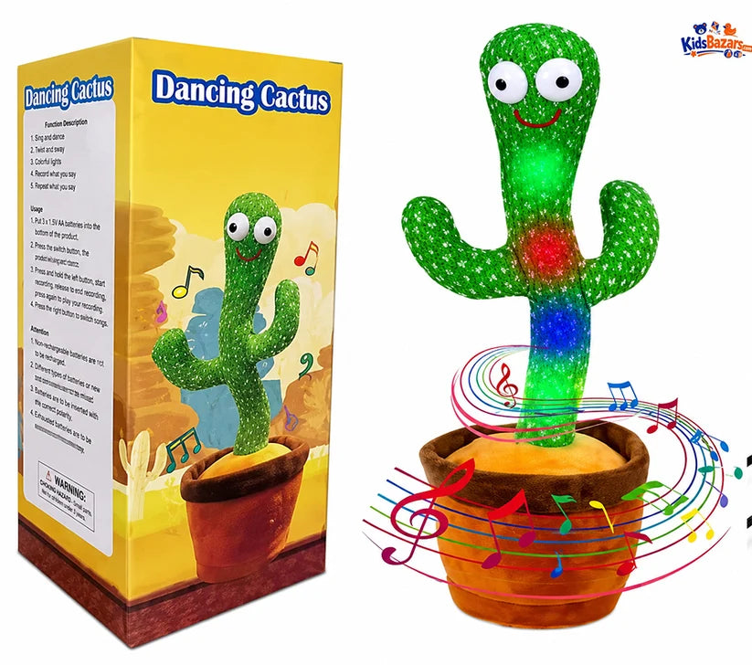 Dancing Cactus Toy – Singing & Talking Fun Toy for Kids