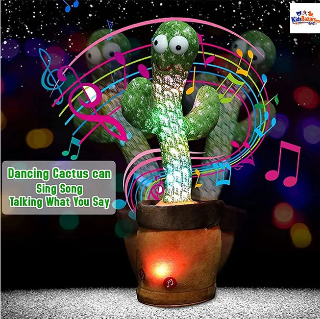 Dancing Cactus Toy – Singing & Talking Fun Toy for Kids