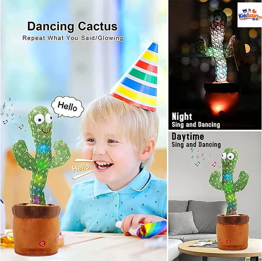 Dancing Cactus Toy – Singing & Talking Fun Toy for Kids