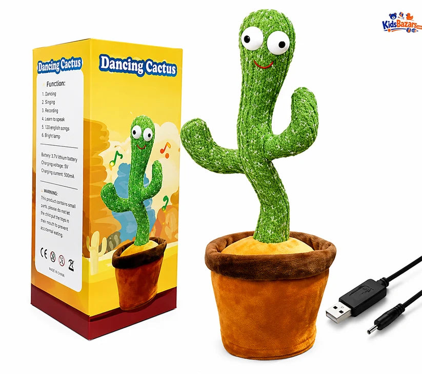 Dancing Cactus Toy – Singing & Talking Fun Toy for Kids