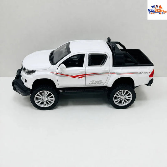 Die-cast Toyota Hilux Revo model car.