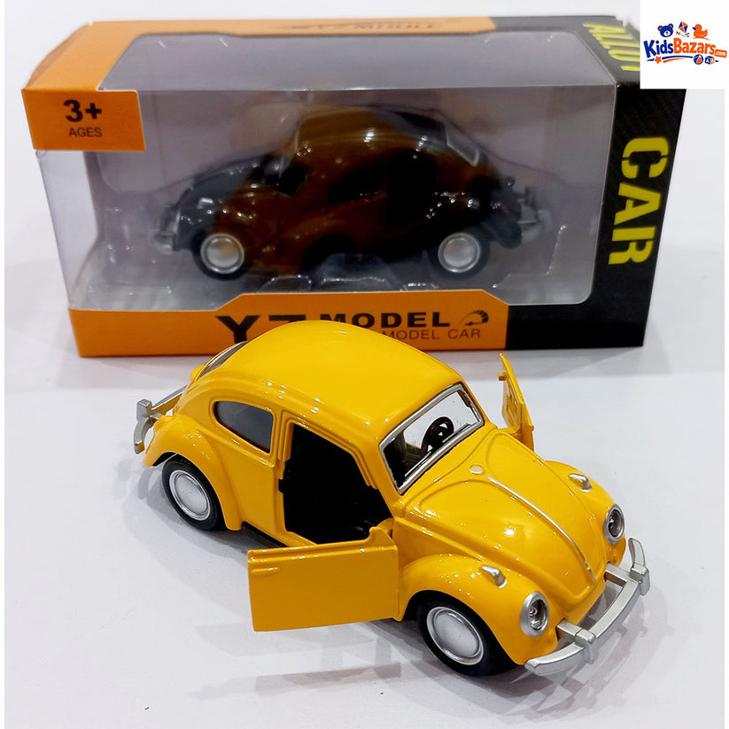 Diecast Volkswagen Beetle Car with Lights – Premium Metal Toy for Kids | KidsBazar