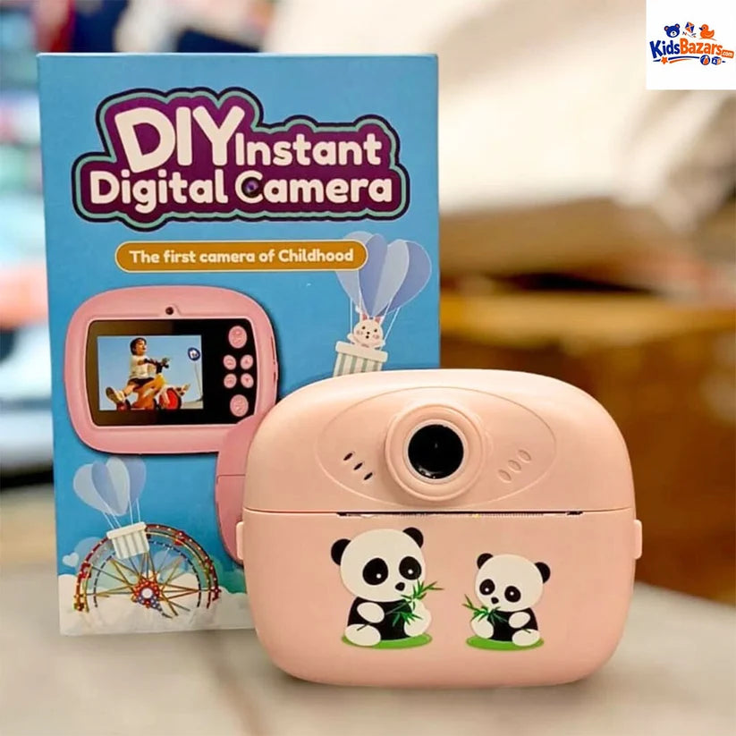 Diy Instant Digital Print Camera for Kids (Random Design)(Pack Of 5/10)(Prepaid Only)