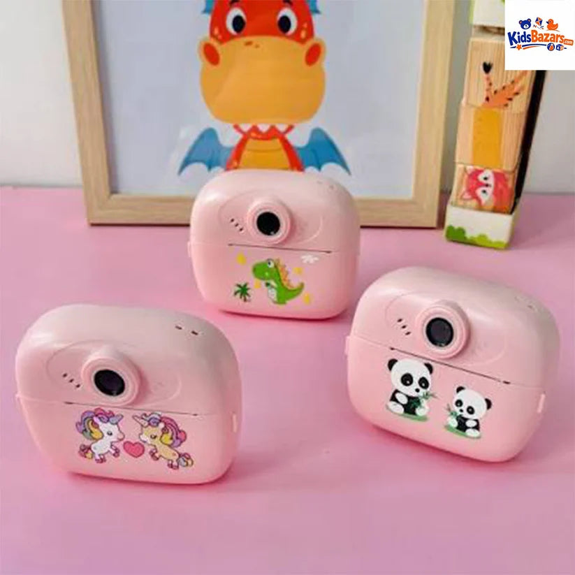 Diy Instant Digital Print Camera for Kids (Random Design)(Pack Of 5/10)(Prepaid Only)