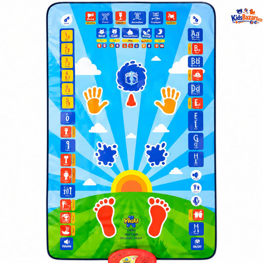 Educational Prayer Mat for Kids – Interactive My Salah Sajadah | Touch & Sound Islamic Learning Prayer Mat with 7 Languages