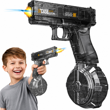 Electric Mini Water Gun with Continuous Spray & Recoil – Fun Kids Water Blaster