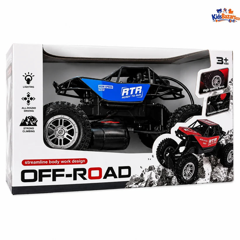 Electric Smoke Rock Crawler RC Car – 4x4 Off-Road Remote Control Toy for Kids