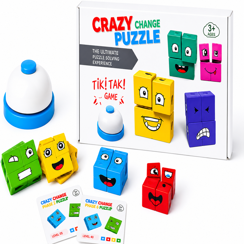 Expression Puzzle Building Blocks – Smart Learning Toys for Kids