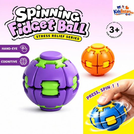 Fidget Magic Ball Spinner Cube Toy, 3D Fidget Spinner Ball Toy