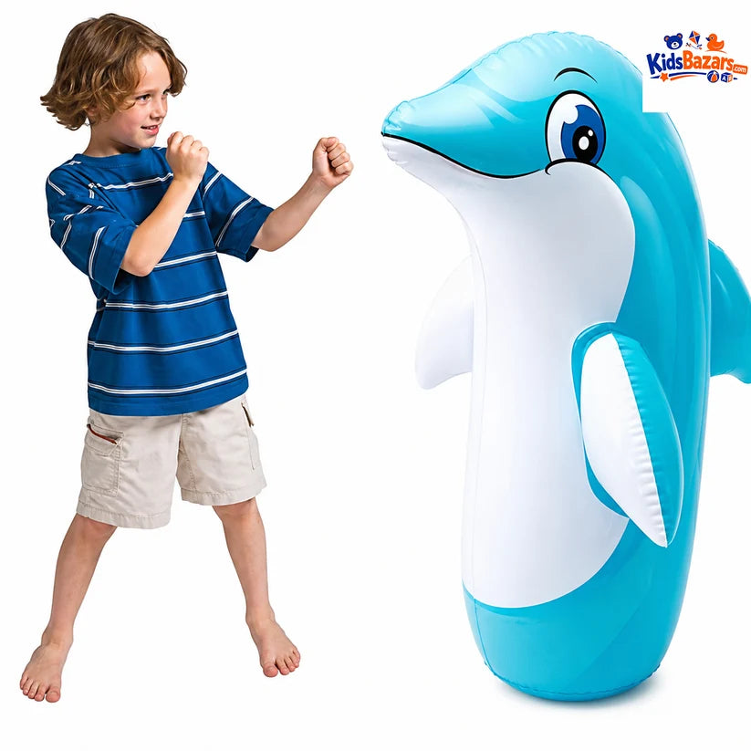 Inflatable Dolphin Punching Bop Toy for Kids – Fun & Active Play