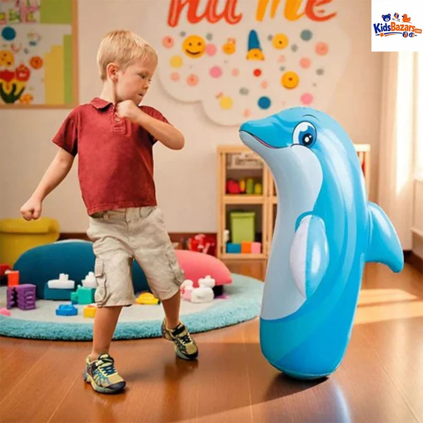 Inflatable Dolphin Punching Bop Toy for Kids – Fun & Active Play