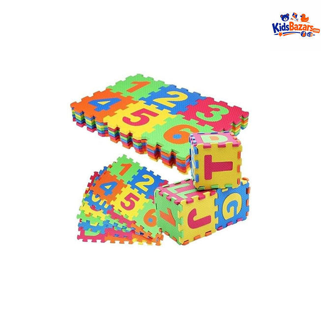 Kids ABC & Number Foam Mat – 36 Pcs Educational Puzzle Playmat for Toddlers