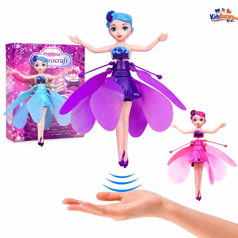 Magic Flying Fairy Princess Doll Toy for Girls – Hand Sensor Hover Fairy Toy