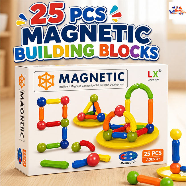 Magnetic Building Sticks – Creative Learning Toy for Kids
