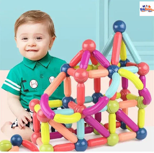 Magnetic Building Sticks – Creative Learning Toy for Kids