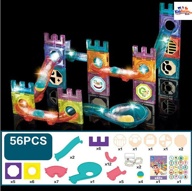 Magnetic Building Tiles Set (73 Pcs) | STEM Educational